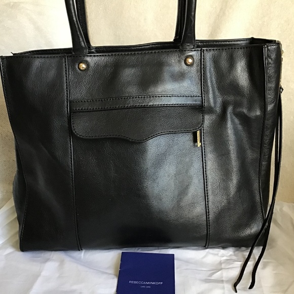 Rebecca Minkoff Black Leather Tote Bag - Picture 3 of 16